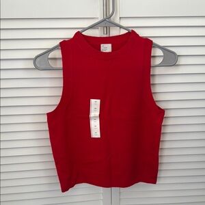 Red Sleeveless Top